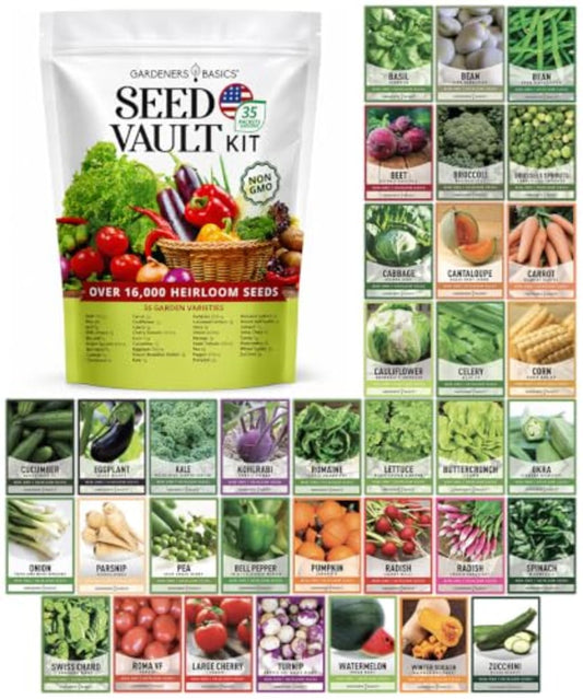 Premium Vegetable Seed Vault Kit